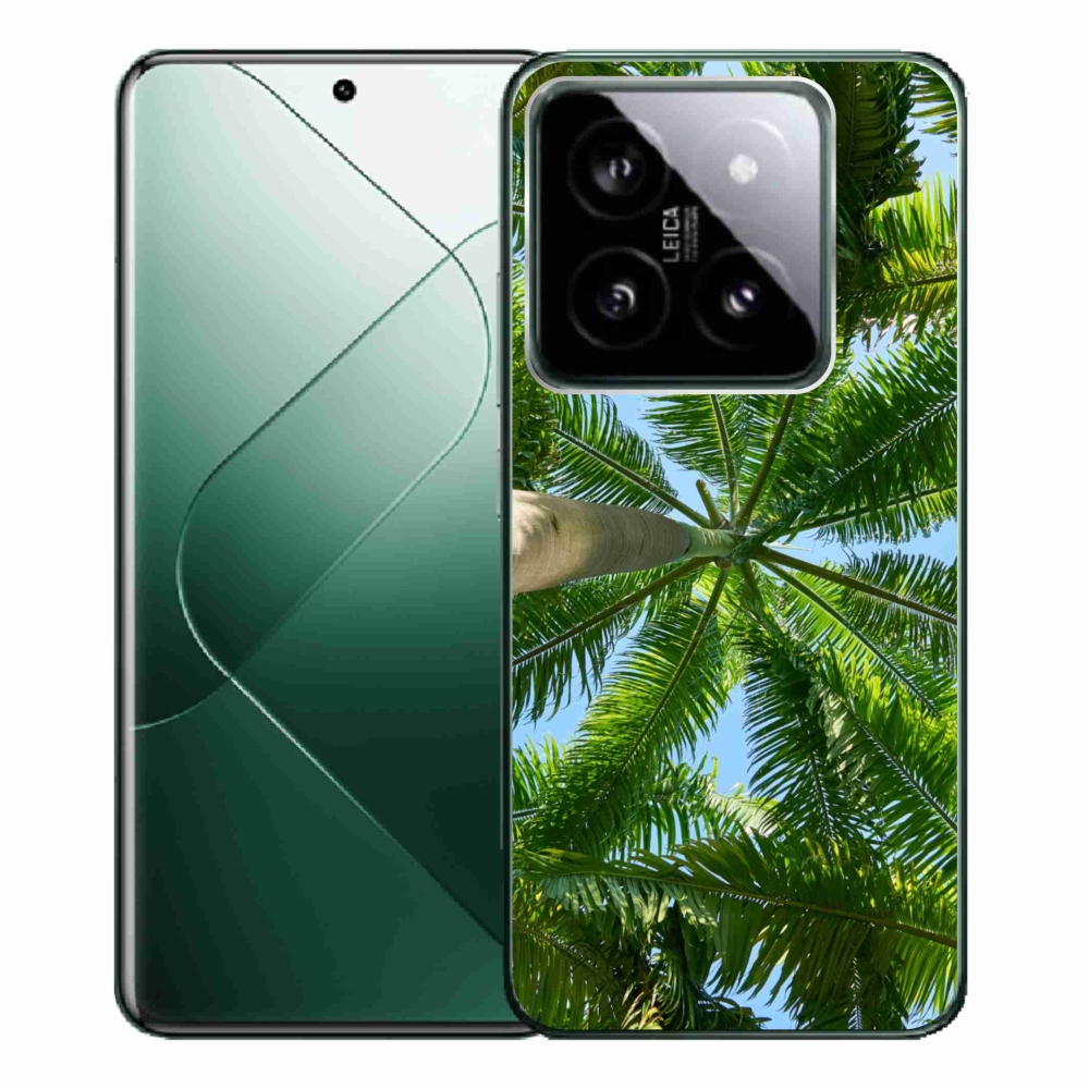 Gelový kryt mmCase na Xiaomi 14 Pro - palmy