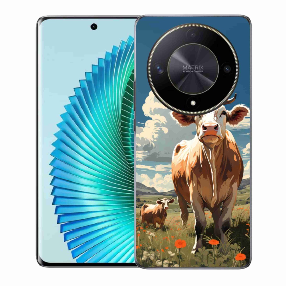 Gelový kryt mmCase na Honor Magic 6 Lite 5G - krávy na louce