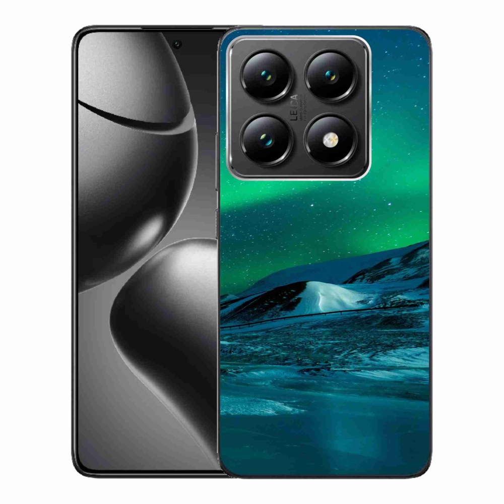 Gelový kryt mmCase na Xiaomi 14T Pro - polární záře
