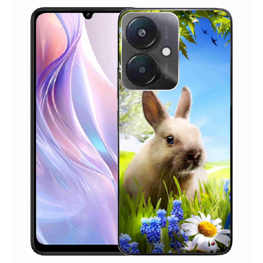 Gelový kryt mmCase na Xiaomi Redmi 13C 5G - zajíček
