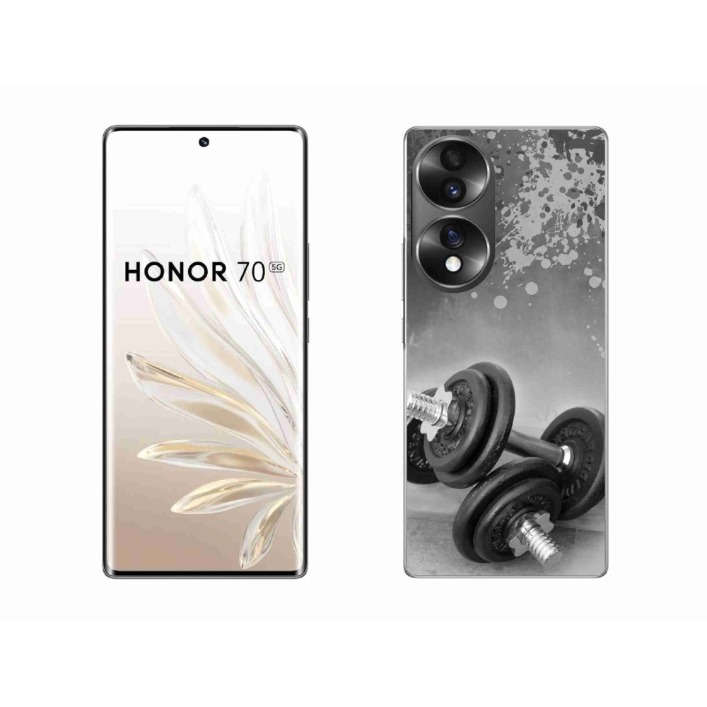 Gelový kryt mmCase na Honor 70 - činky 1