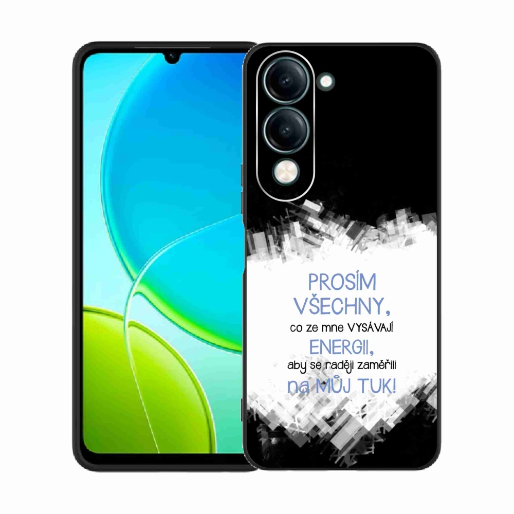 Gelový kryt mmCase na Vivo Y29s 5G - vtipný text 1 modrý