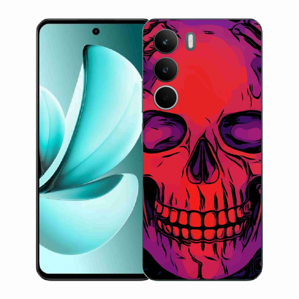 Gelový kryt mmCase na Realme C71 - lebka