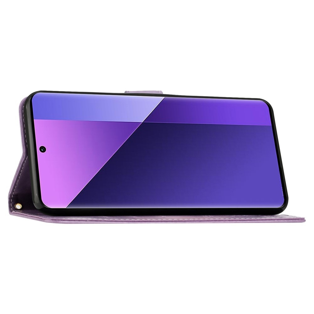 Flowers knížkové pouzdro na Samsung Galaxy A26 5G - světlefialové