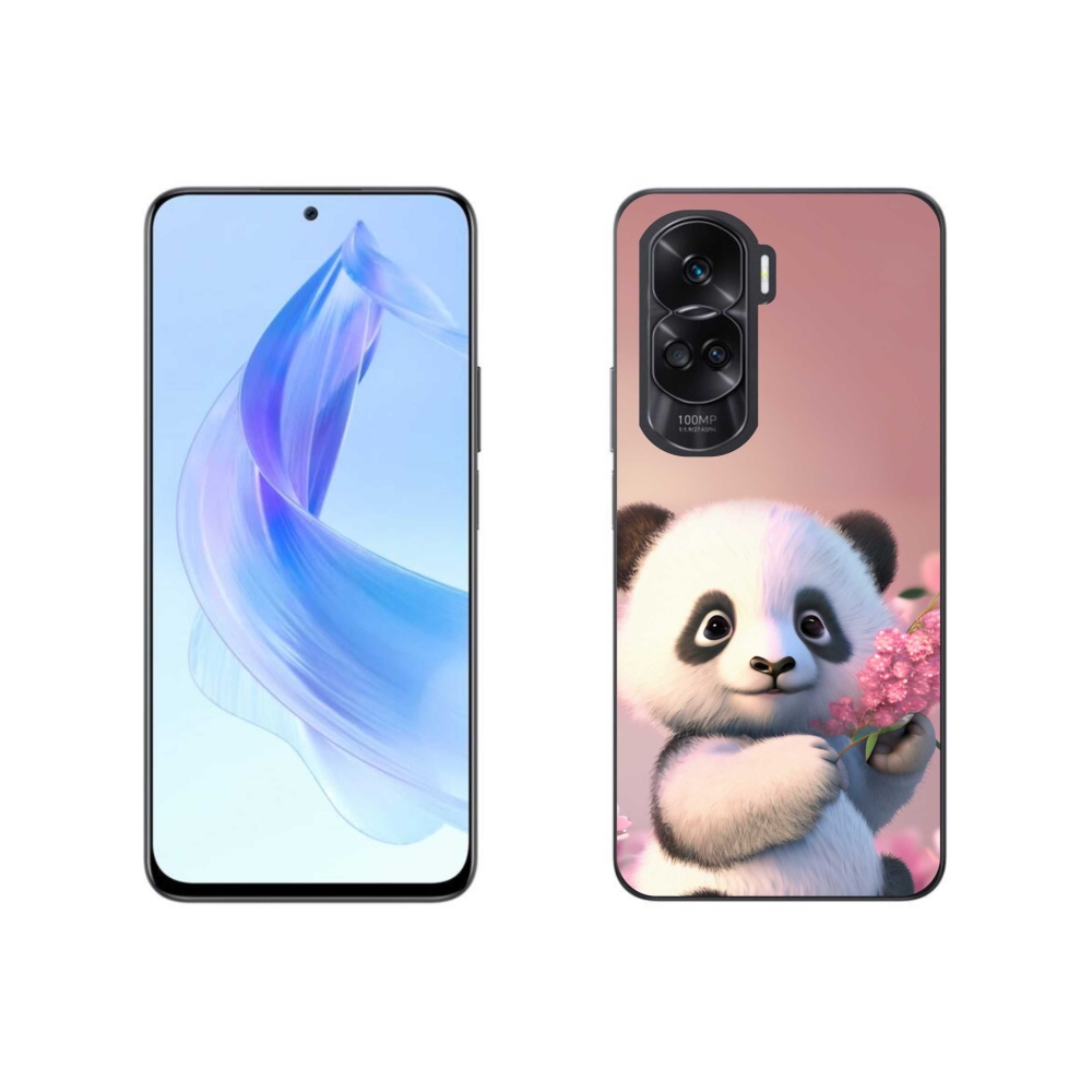 Gelový kryt mmCase na Honor 90 Lite - roztomilá panda