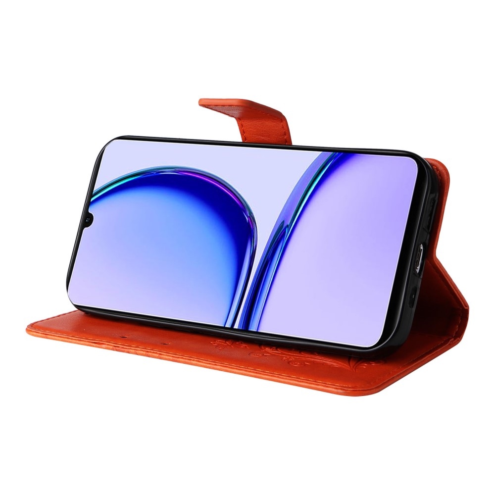 Big Butterfly knížkové pouzdro na Realme C51/C53 - oranžové