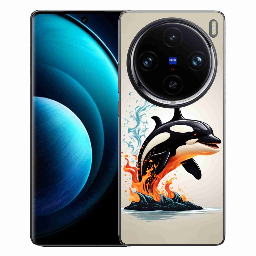 Gelový kryt mmCase na Vivo X100 Pro 5G - kosatka