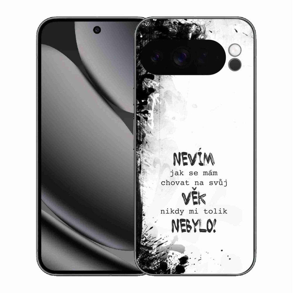 Gelový kryt mmCase na Google Pixel 10 Pro XL - vtipný text 14 bílé pozadí