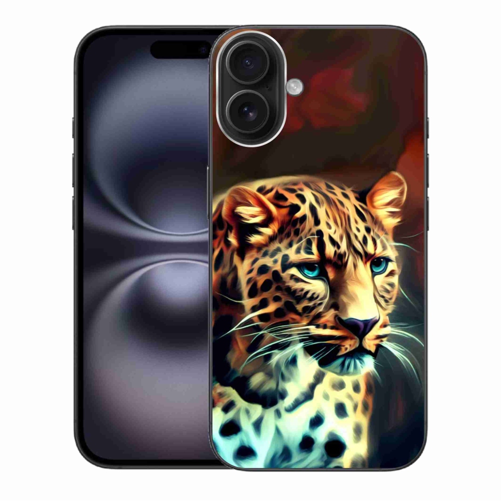 Gelový kryt mmCase na iPhone 16 Plus - leopard