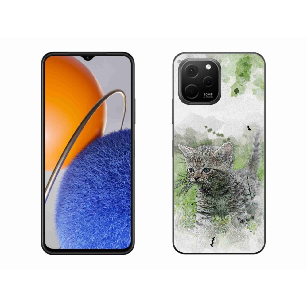 Gelový kryt mmCase na Huawei Nova Y61 - roztomilé kotě 1