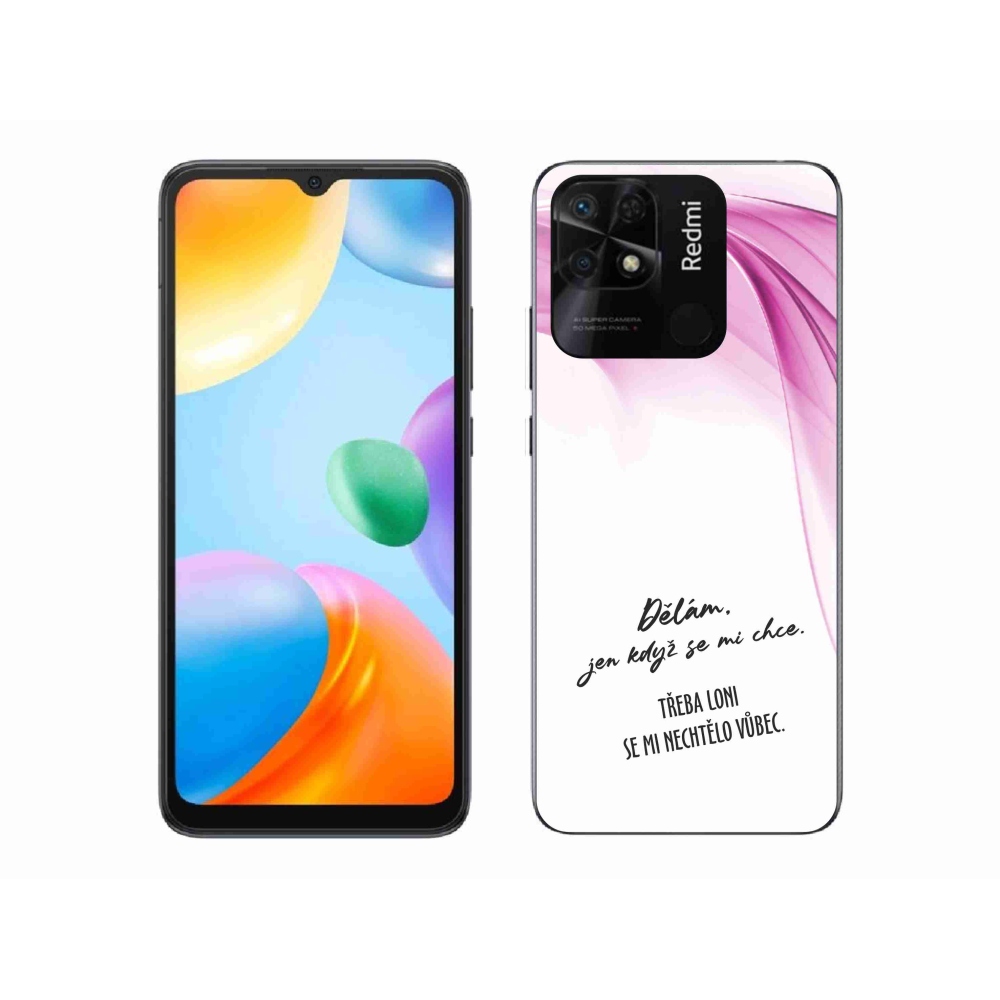 Gelový kryt mmCase na Xiaomi Redmi 10C - vtipný text 12 bílé pozadí