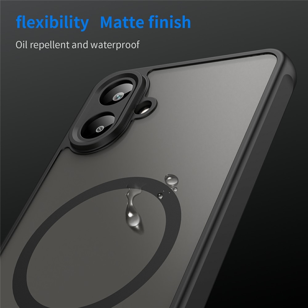 Case matný gelový obal s MagSafe na Samsung Galaxy A07 4G - černý