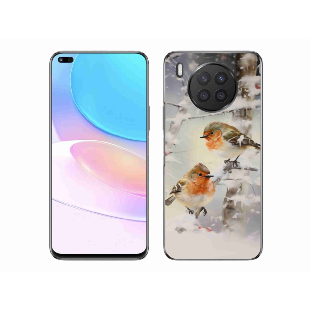 Gelový kryt mmCase na Honor 50 Lite - ptáčci v zimě