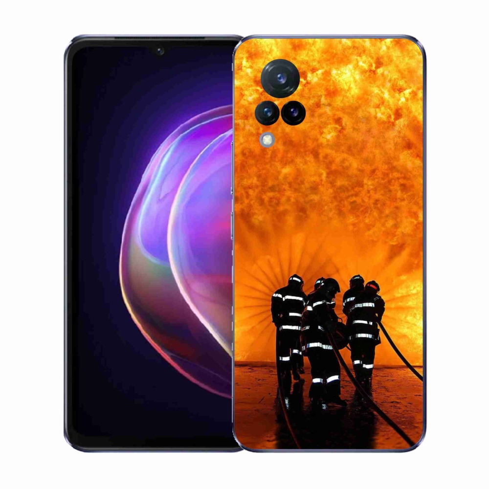 Gelový kryt mmCase na Vivo V21 4G/5G - požár