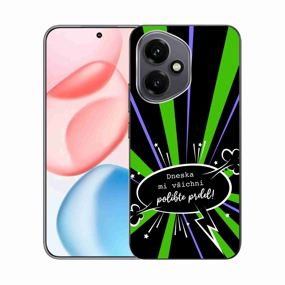 Gelový kryt mmCase na Honor 400 - vtipný text 15 černé pozadí