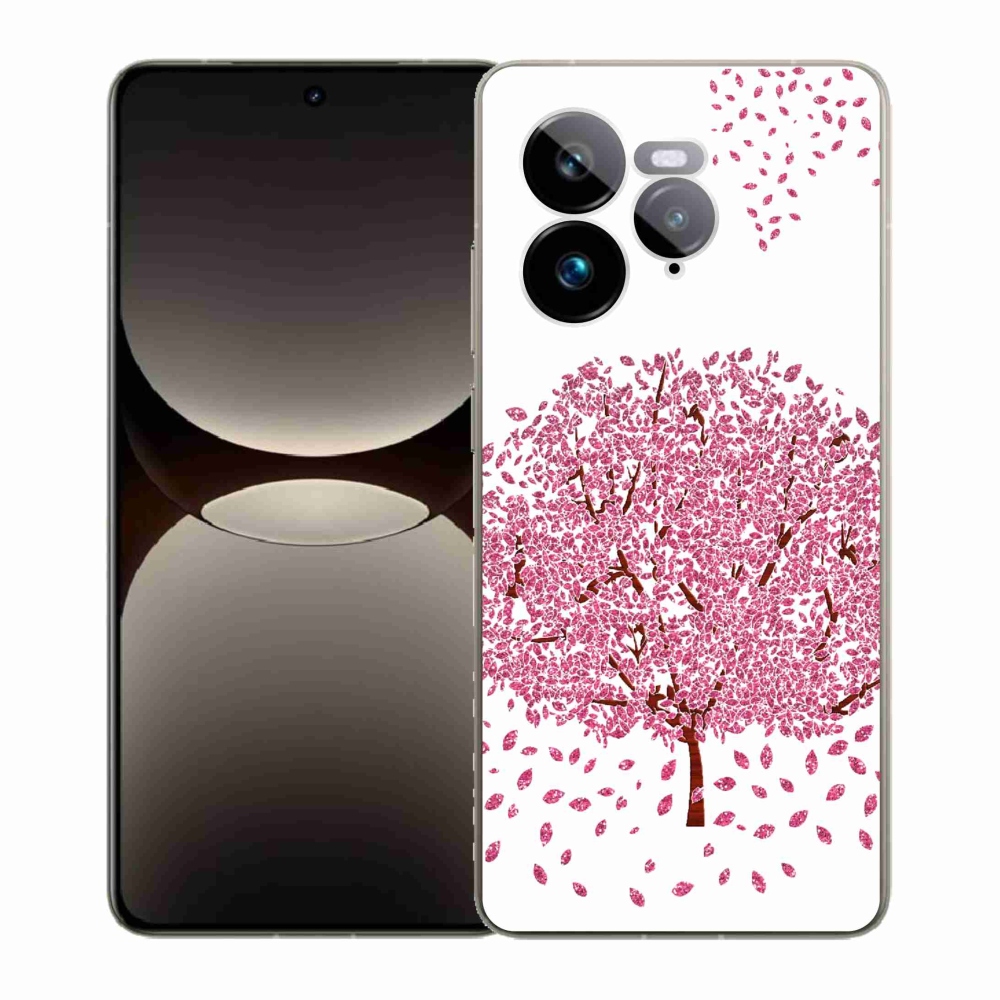 Gelový kryt mmCase na Realme GT 7 Pro 5G - kreslený strom s listy