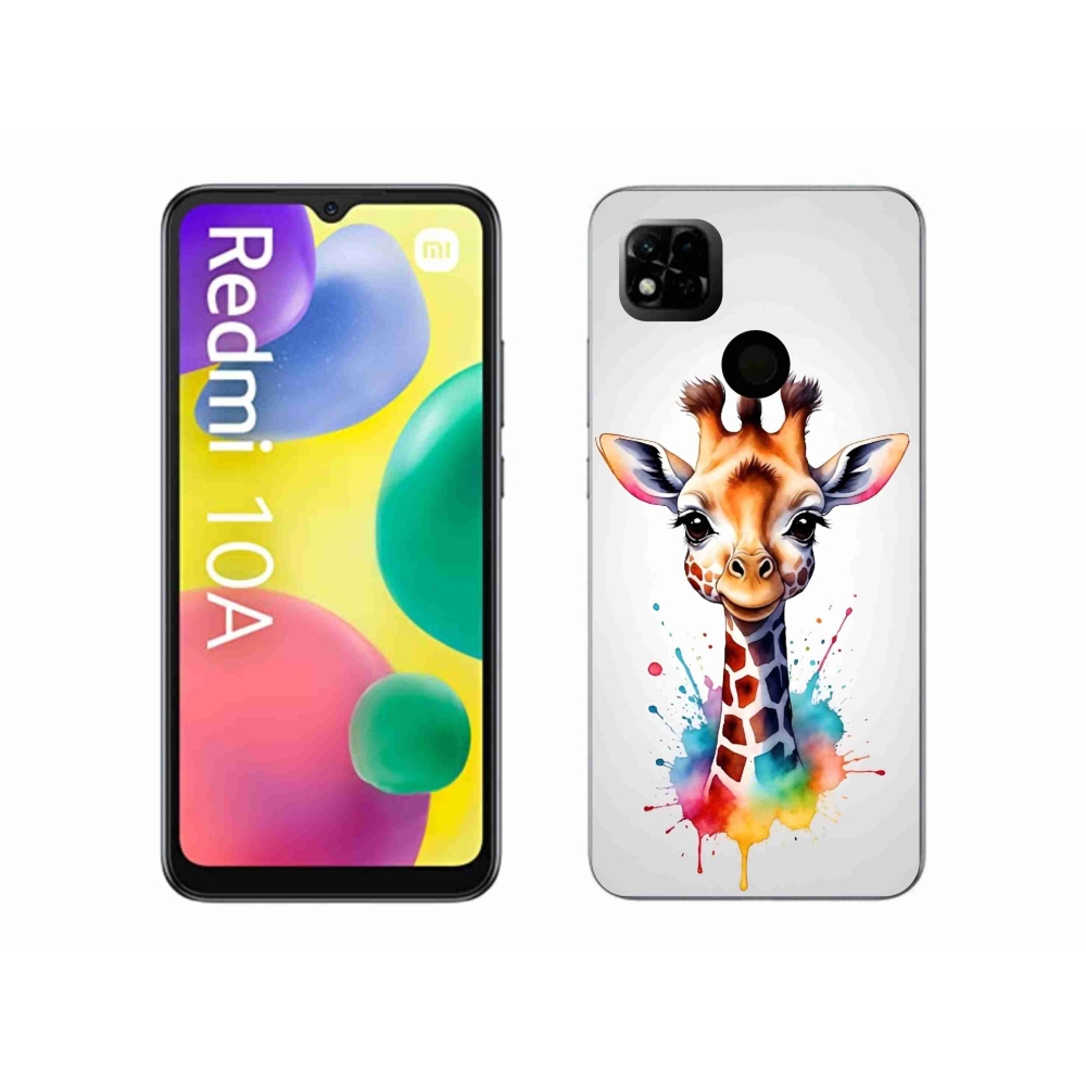 Gelový kryt mmCase na Xiaomi Redmi 10A - žirafa 1
