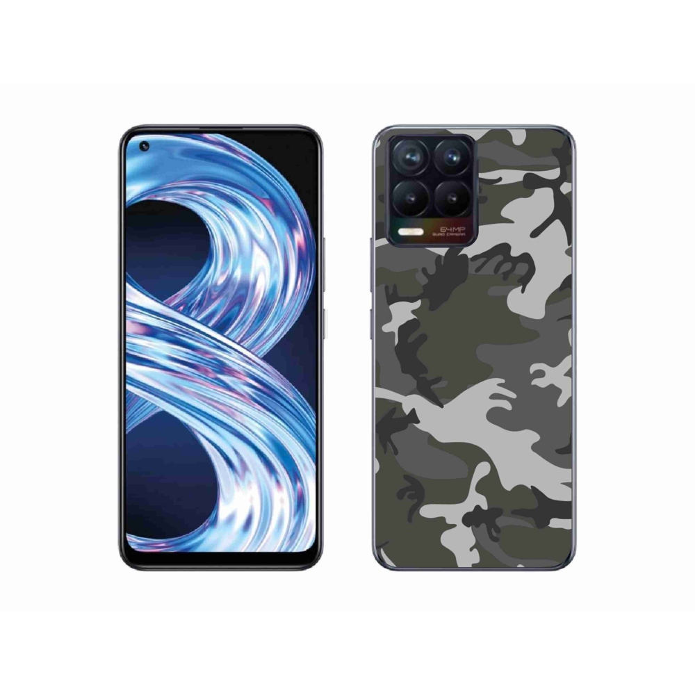 Gelový kryt mmCase na Realme 8 Pro - maskáčový vzor