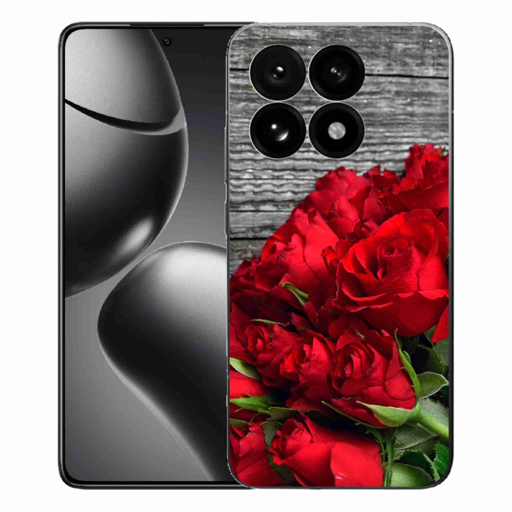 Gelový kryt mmCase na Xiaomi 15T - červené růže
