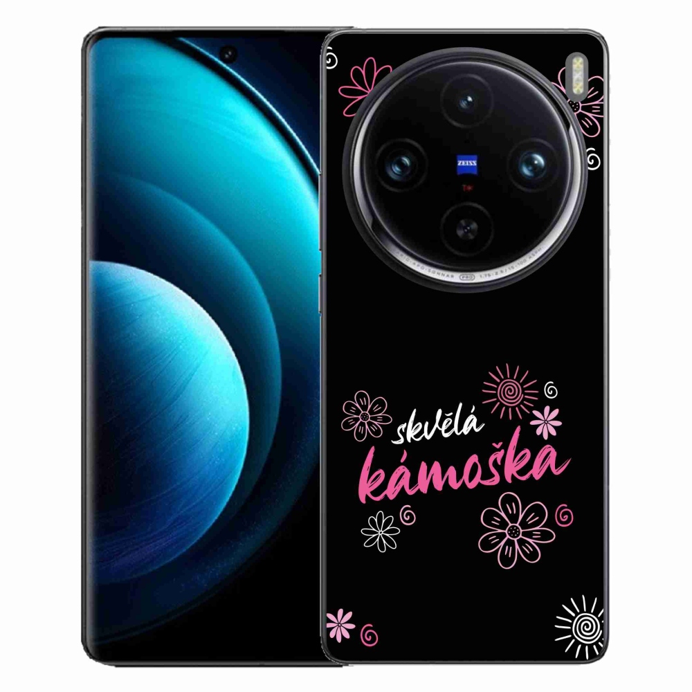 Gelový kryt mmCase na Vivo X100 Pro 5G - skvělá kámoška černé pozadí