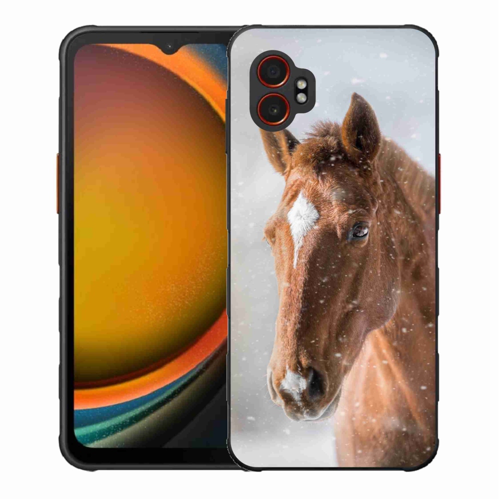 Gelový kryt mmCase na Samsung Galaxy Xcover 7 Pro - hnědý kůň 2