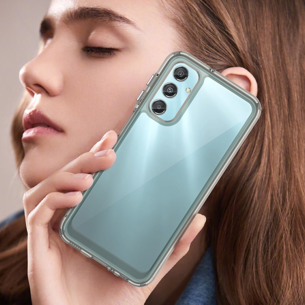 Gelový obal s pevnými zády na Samsung Galaxy A25 5G - šedý