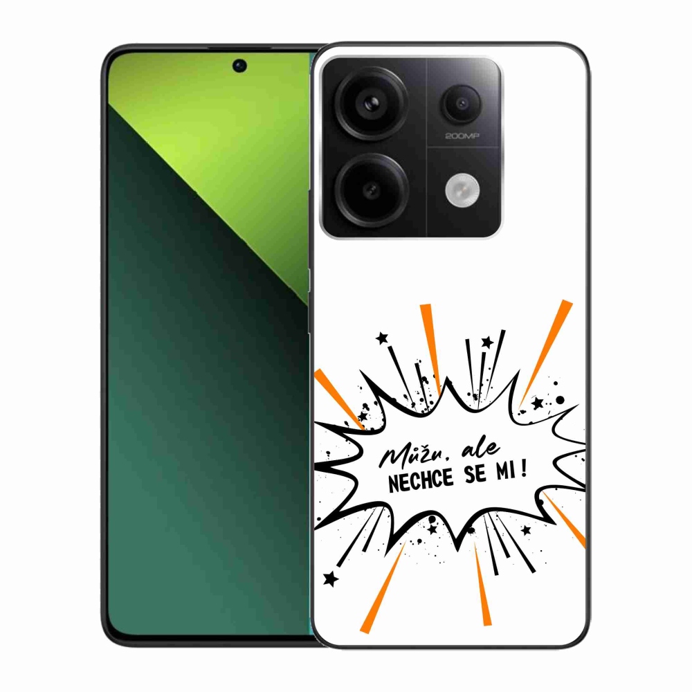 Gelový kryt mmCase na Xiaomi Redmi Note 13 Pro 5G/Poco X6 5G - vtipný text 11 bílé pozadí