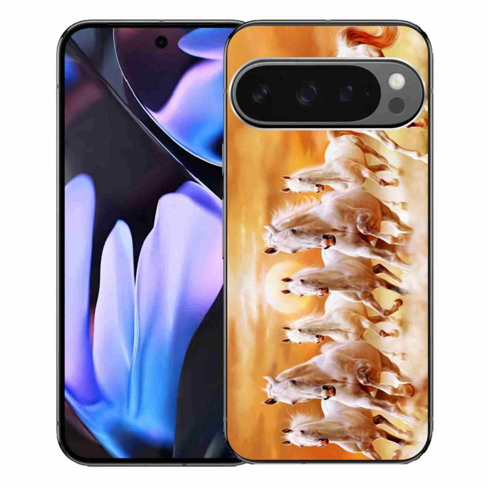 Gelový obal mmCase na Google Pixel 9 Pro XL - koně 2
