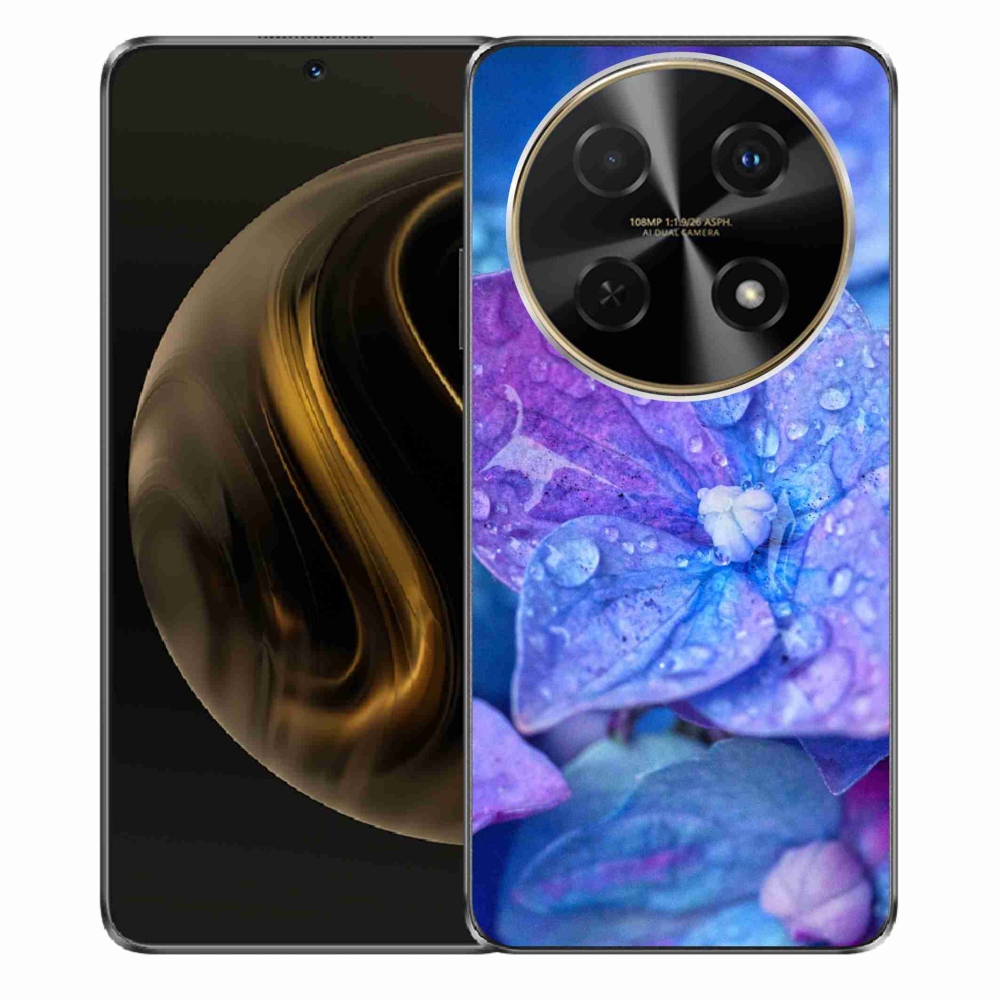 Gelový kryt mmCase na Huawei Nova 12i - fialový květ