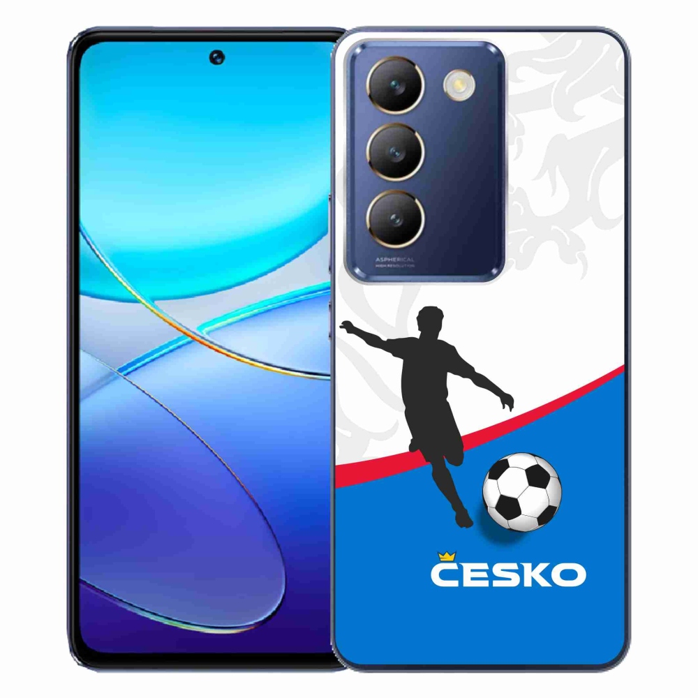 Gelový kryt mmCase na Vivo V40 SE 4G/5G - fotbal Česko 1