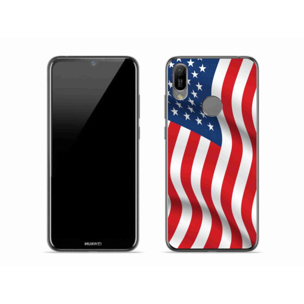Gelový kryt mmCase na mobil Huawei Y6 (2019) - USA vlajka