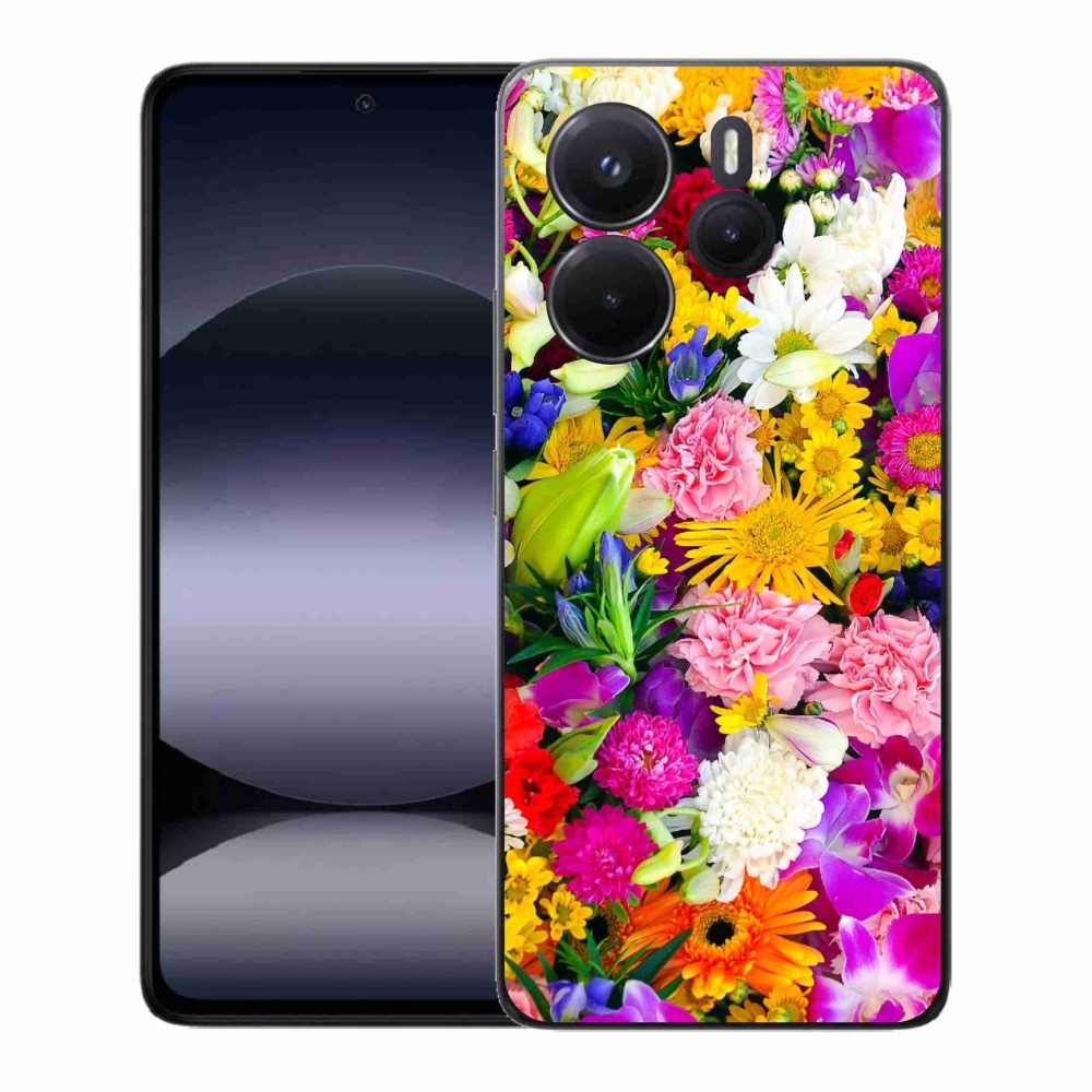 Gelový kryt mmCase na Xiaomi Redmi Note 14 - květiny 12