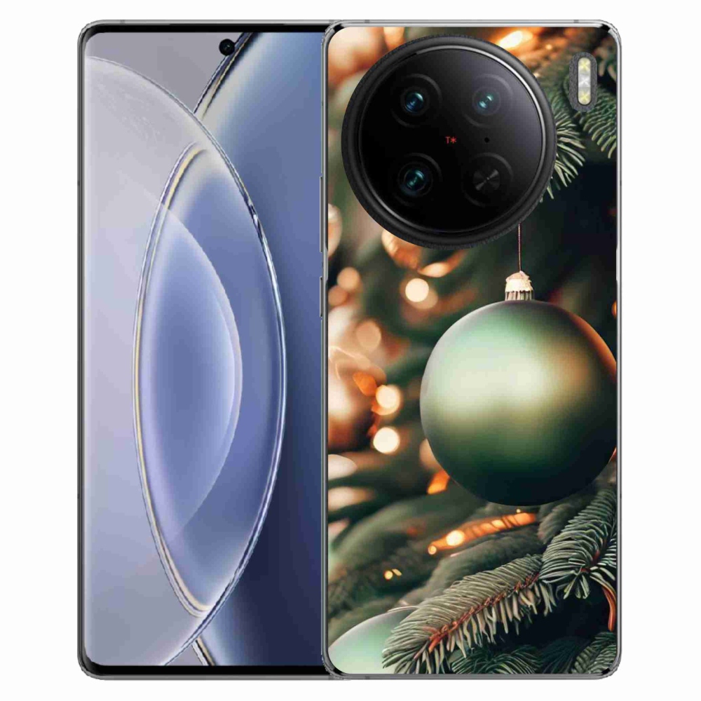 Gelový kryt mmCase na Vivo X90 Pro - vánoční ozdoby 1