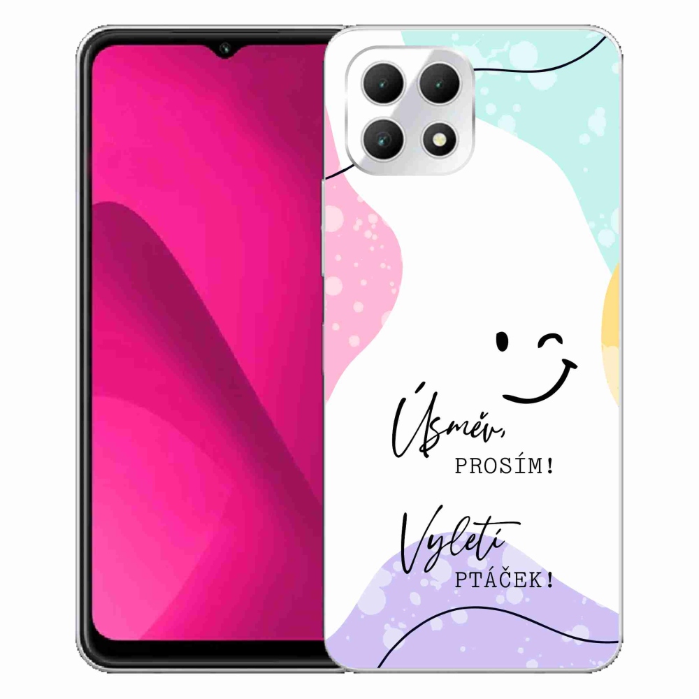 Gelový kryt mmCase na T-Mobile T Phone 2 - vtipný text 4 bílé pozadí