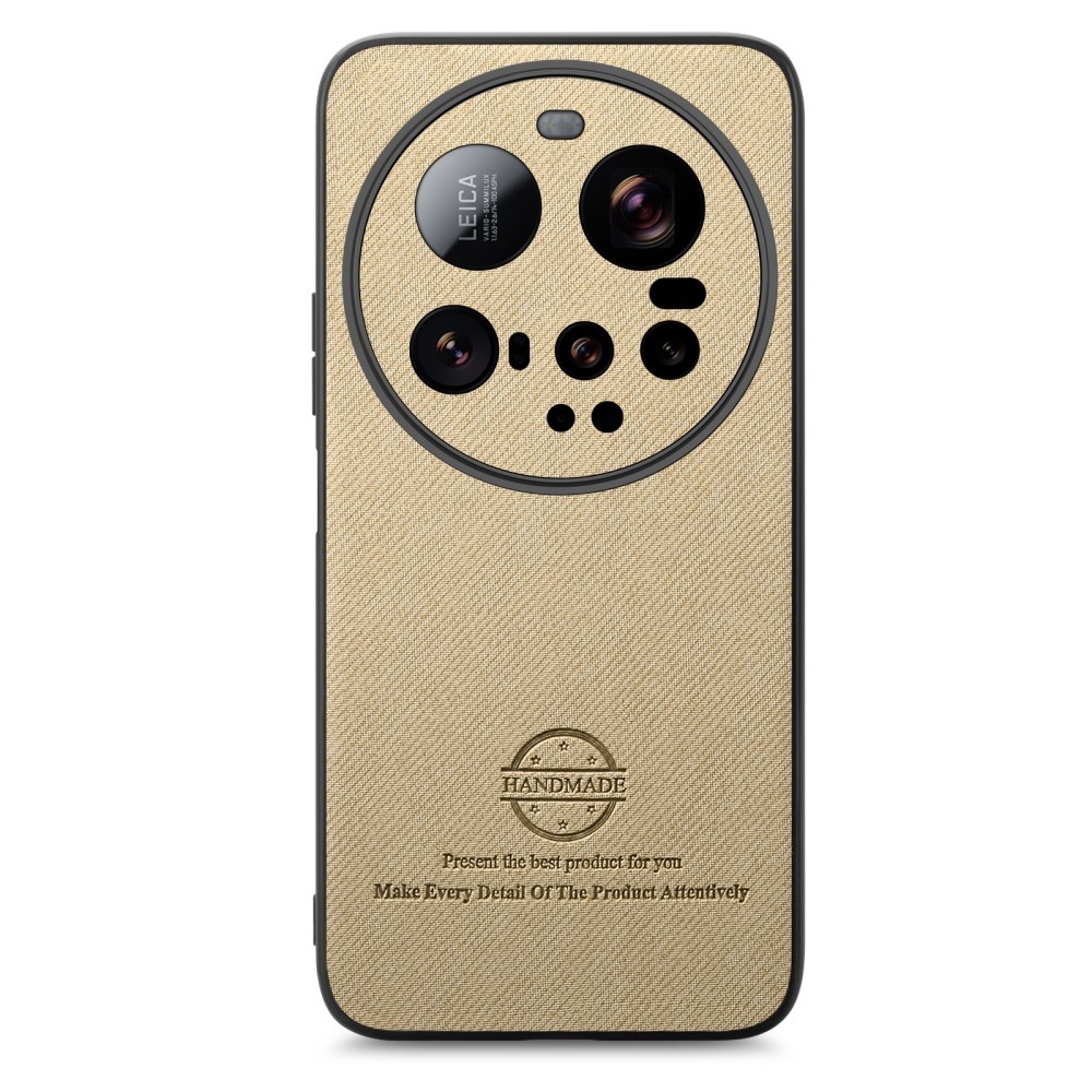 Crafted gelový obal s umělou kůží na Xiaomi 15 Ultra - khaki