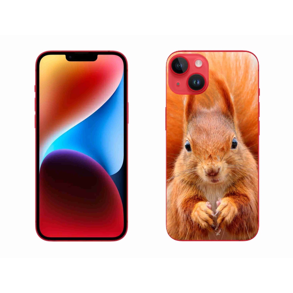Gelový kryt mmCase na iPhone 14 Plus - veverka