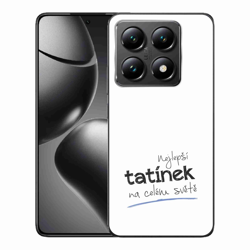 Gelový kryt mmCase na Xiaomi 14T - nejlepší tatínek 4 bílé pozadí