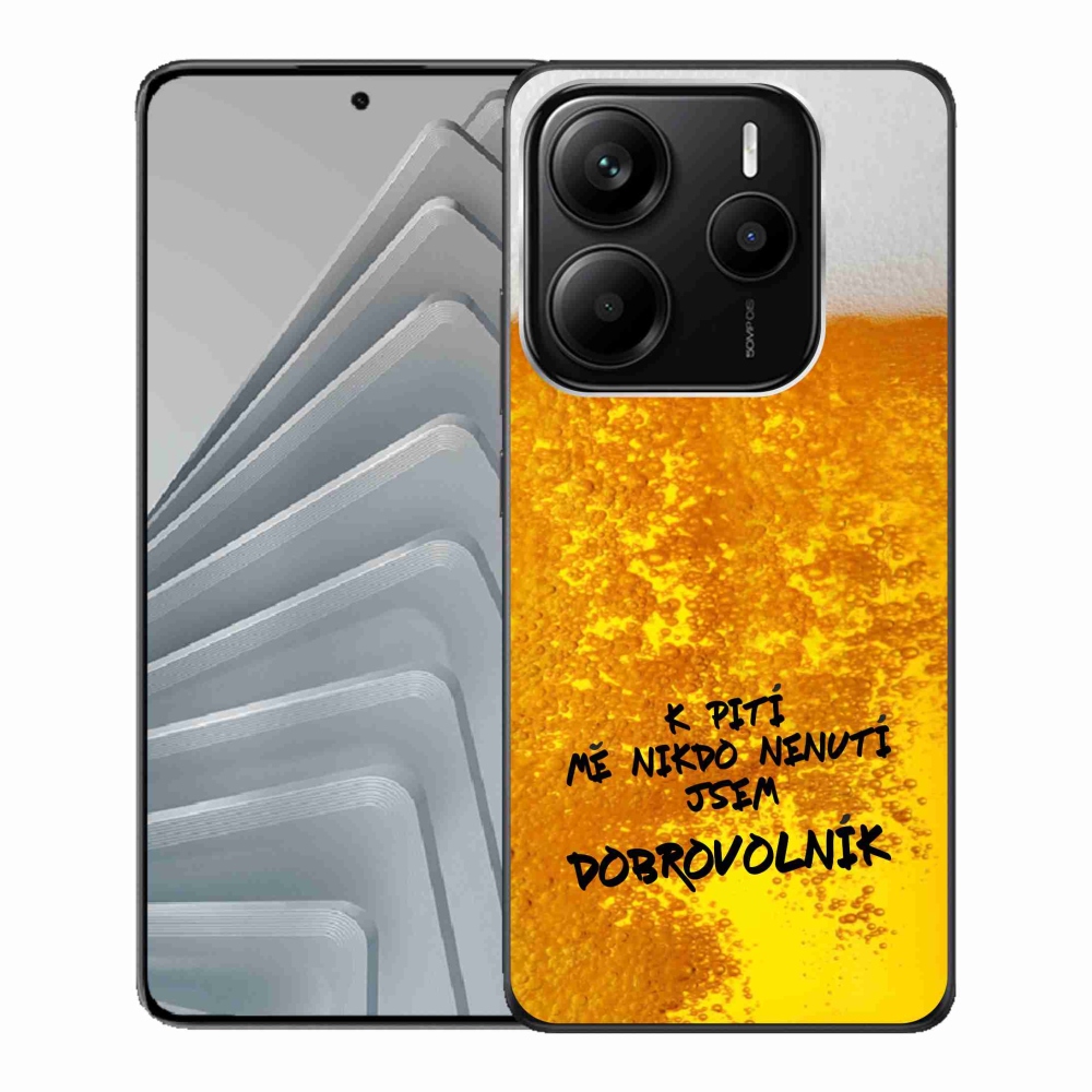 Gelový kryt mmCase na Xiaomi Redmi Note 14 5G - pivní motiv 4