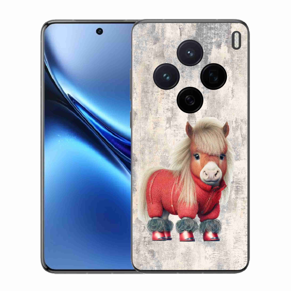 Gelový kryt mmCase na Vivo X200 5G - poník ve svetru