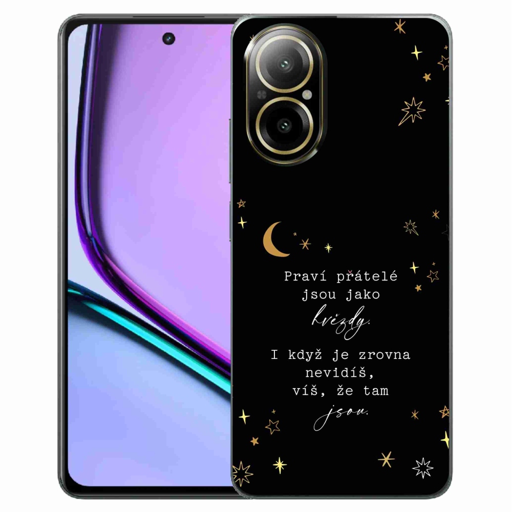 Gelový kryt mmCase na Realme C67 - citát 6 černé pozadí