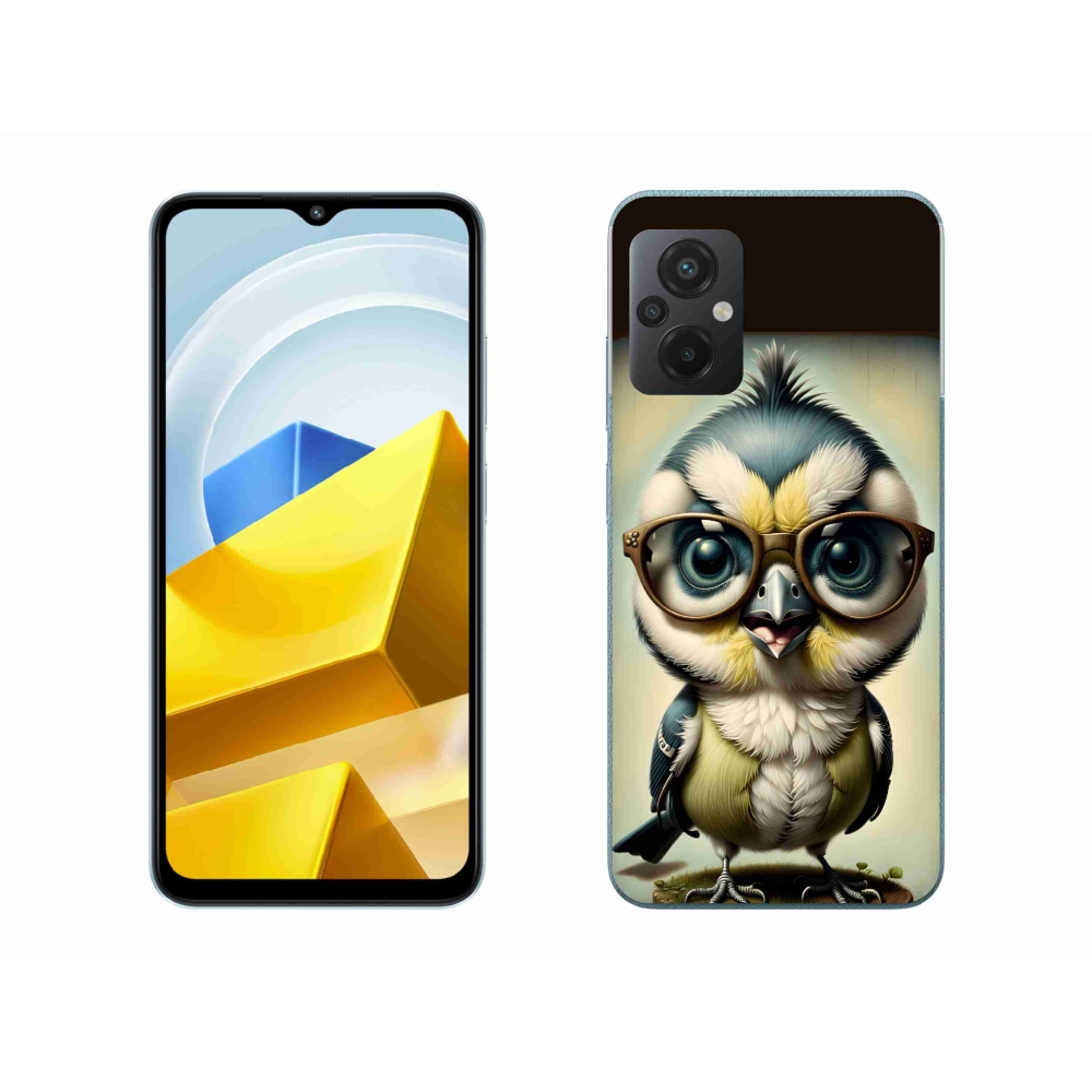 Gelový kryt mmCase na Xiaomi Poco M5 4G - mládě s brýlemi