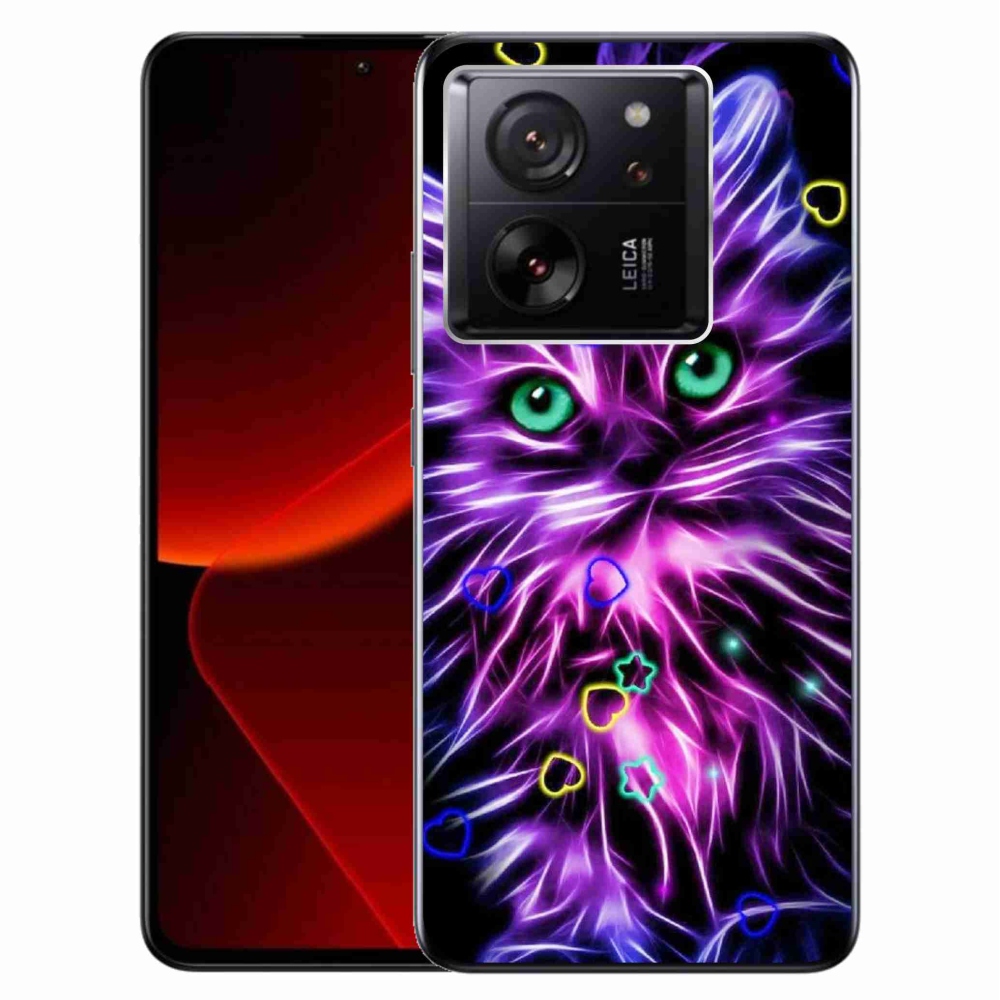 Gelový kryt mmCase na Xiaomi 13T/13T Pro - abstraktní kočka