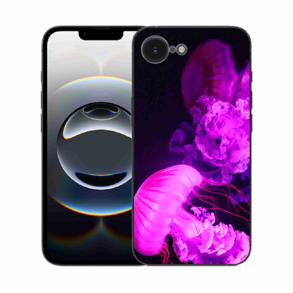 Gelový kryt mmCase na iPhone 16e - medúza 1