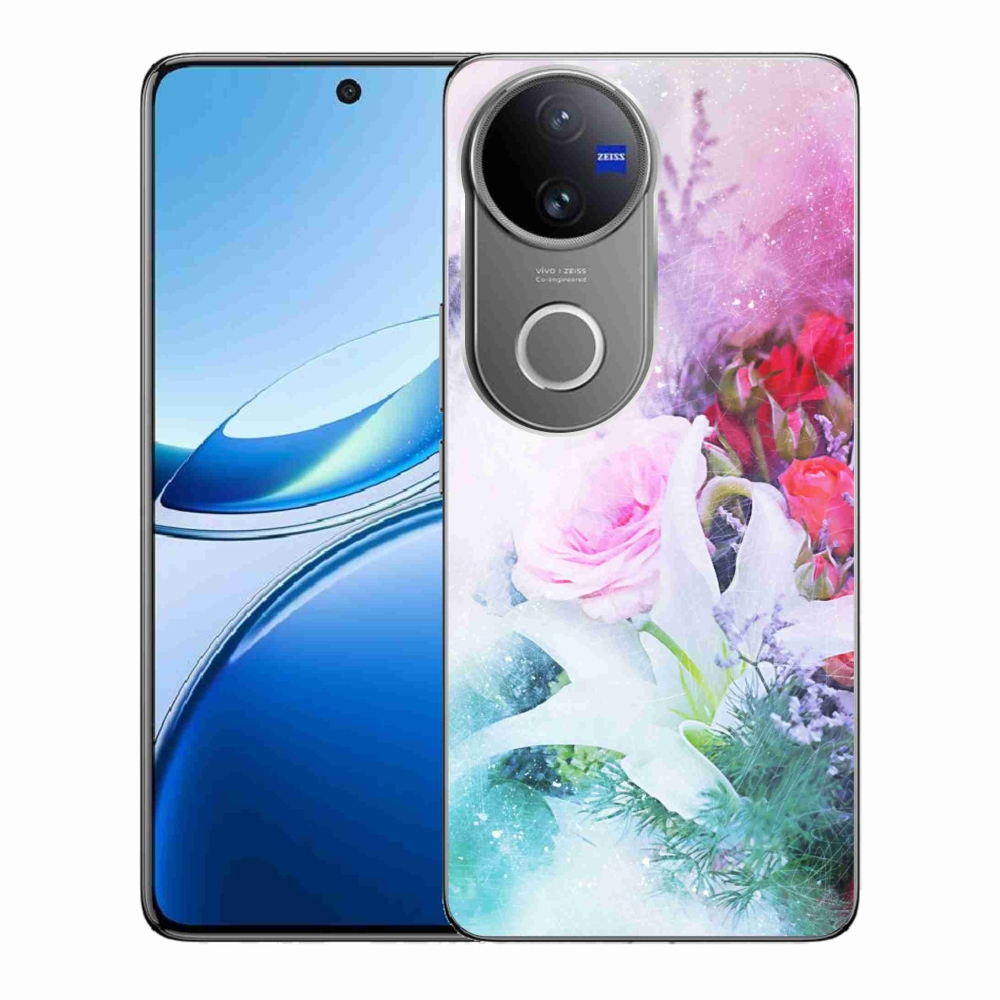 Gelový kryt mmCase na Vivo V50 5G - květiny 4