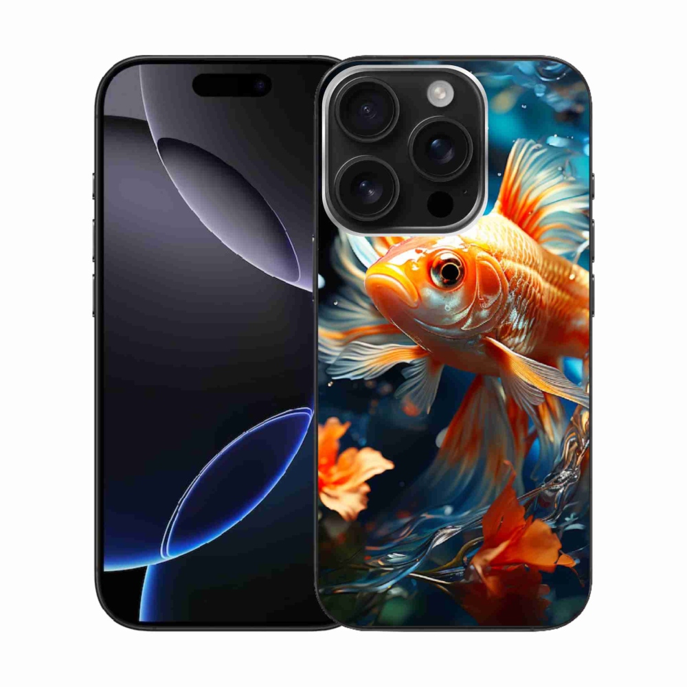 Gelový kryt mmCase na iPhone 16 Pro - rybka