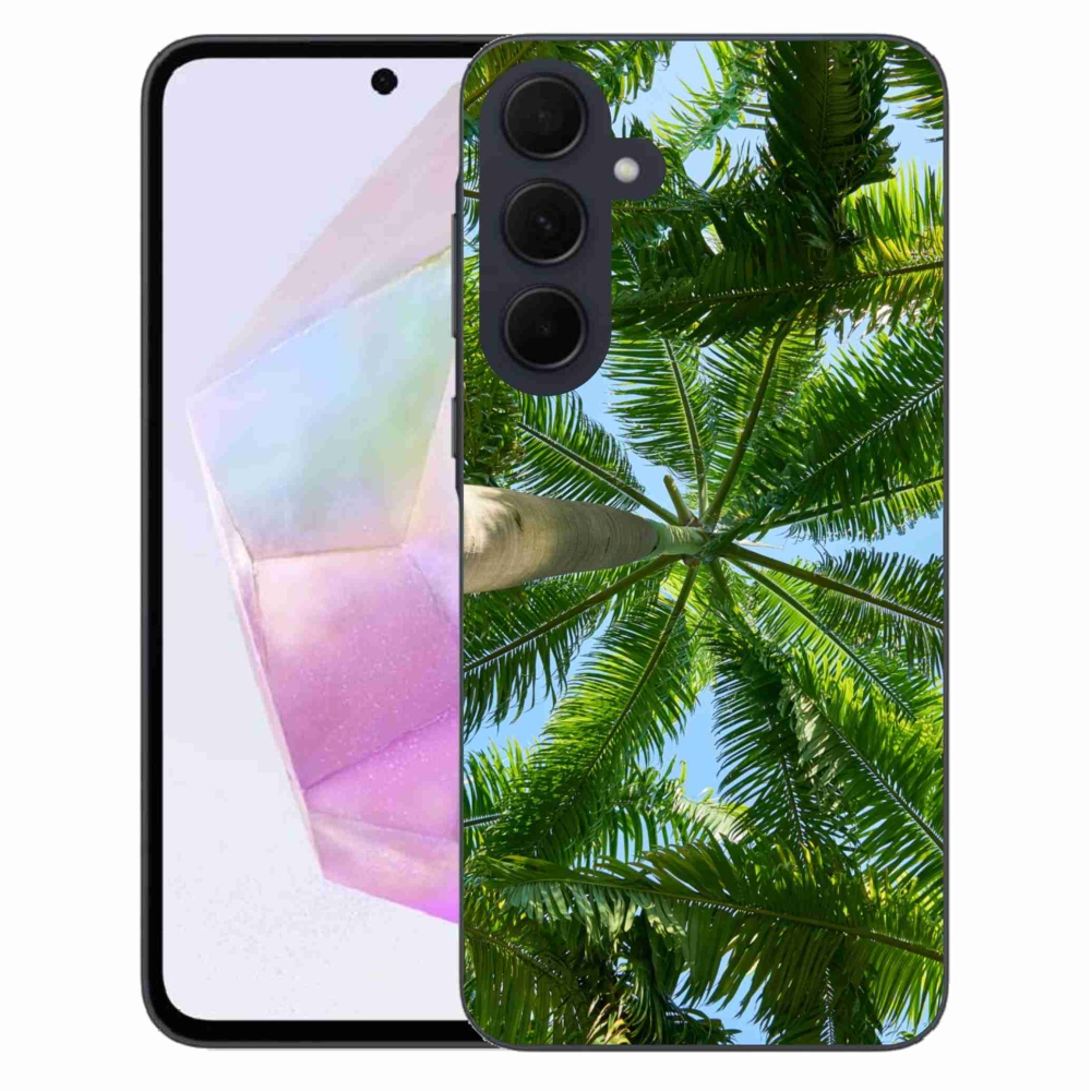 Gelový kryt mmCase na Samsung Galaxy A35 5G - palmy
