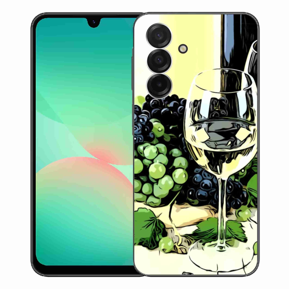 Gelový kryt mmCase na Samsung Galaxy A26 5G - sklenka vína
