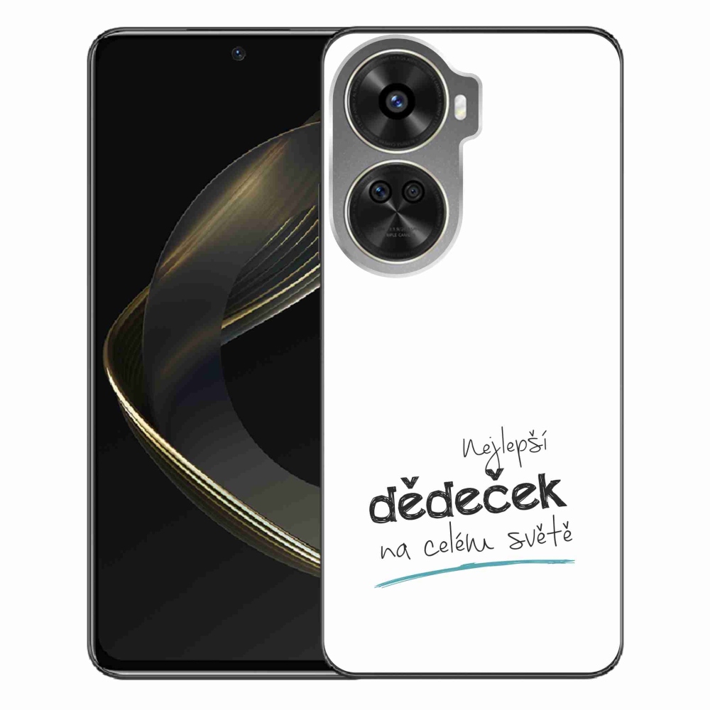 Gelový kryt mmCase na Huawei Nova 12 SE - nejlepší dědeček 3 bílé pozadí