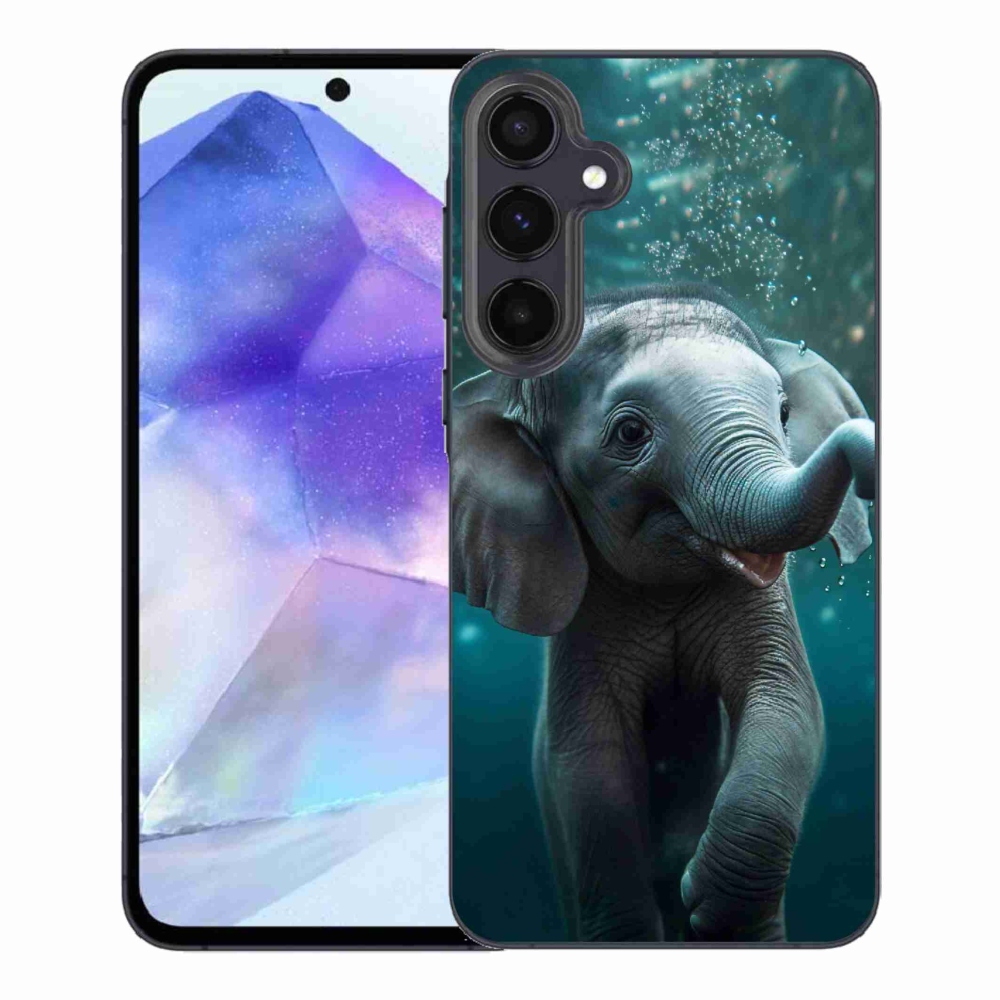 Gelový kryt mmCase na Samsung Galaxy A55 5G - slůně pod vodou