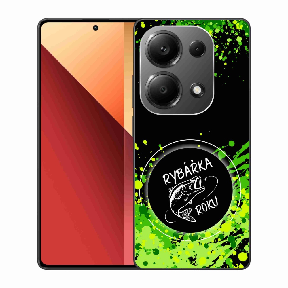 Gelový kryt mmCase na Xiaomi Redmi Note 13 Pro 4G/Poco M6 Pro  - rybářka roku černé pozadí